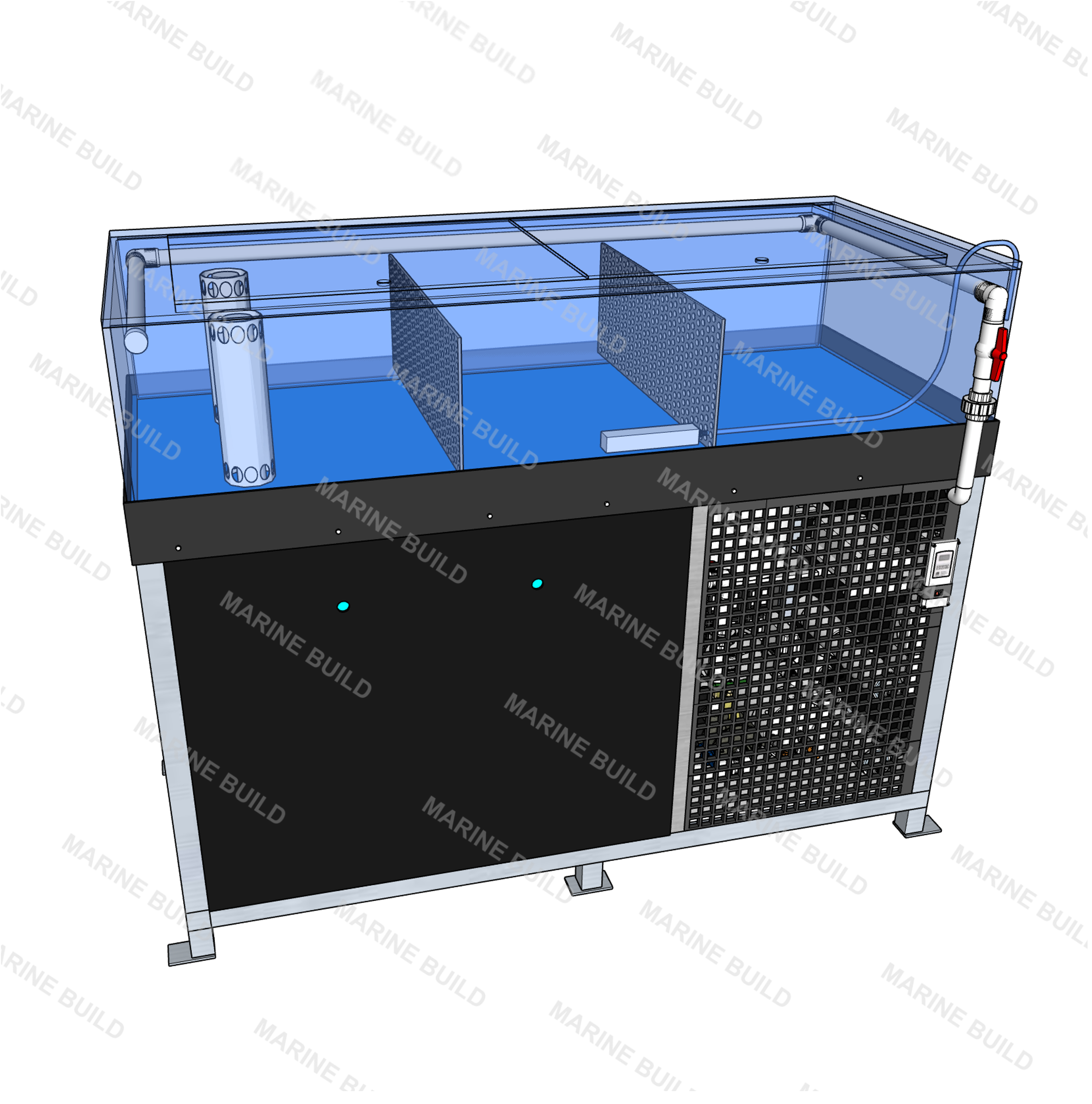 Cabinet Style Fish Tank Single Level